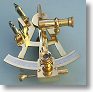 Special Purchase 4-inch Polished Brass Sextant w/ Case