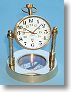 Brass Spherical Desk Clock with Compass