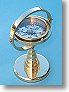 Regular Sized Brass Gimbaled Desk Stand Compass