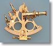 British Captain's Brass Sextant with Case
