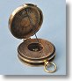 Antique Pocket Sundial Compass with Cord Gnomon